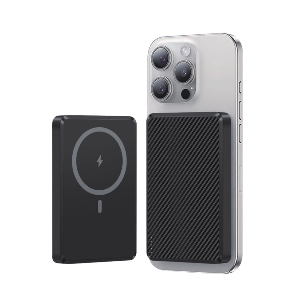 Piili Karbon 10.000 Mah Powerbank - Siyah