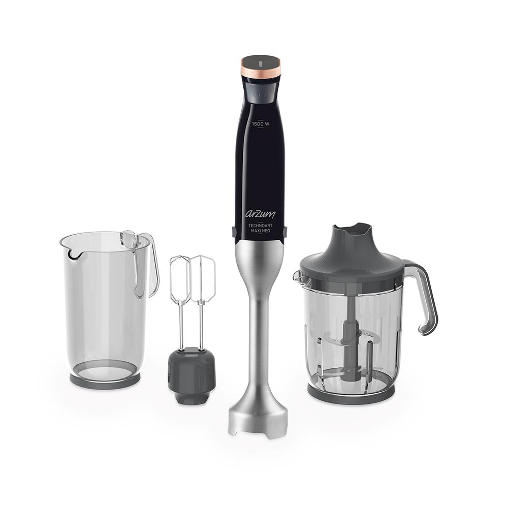 Arzum Technoart Maxi Neo AR1114 Siyah 1500 W El Blender Seti