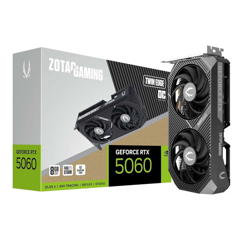✨ ZOTAC GeForce RTX 5060 GAMING TWIN EDGE OC 8GB GDDR7 128Bit DLSS 4 Ekran Kartı