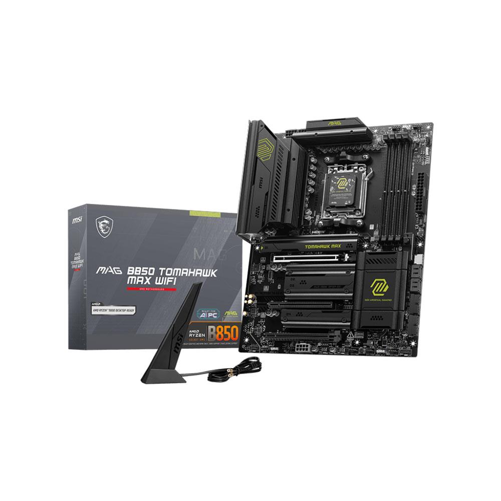 ✨ MSI MAG B850 TOMAHAWK MAX WIFI AMD B850 Soket AM5 DDR5 8400MHZ(OC) M.2 Anakart
