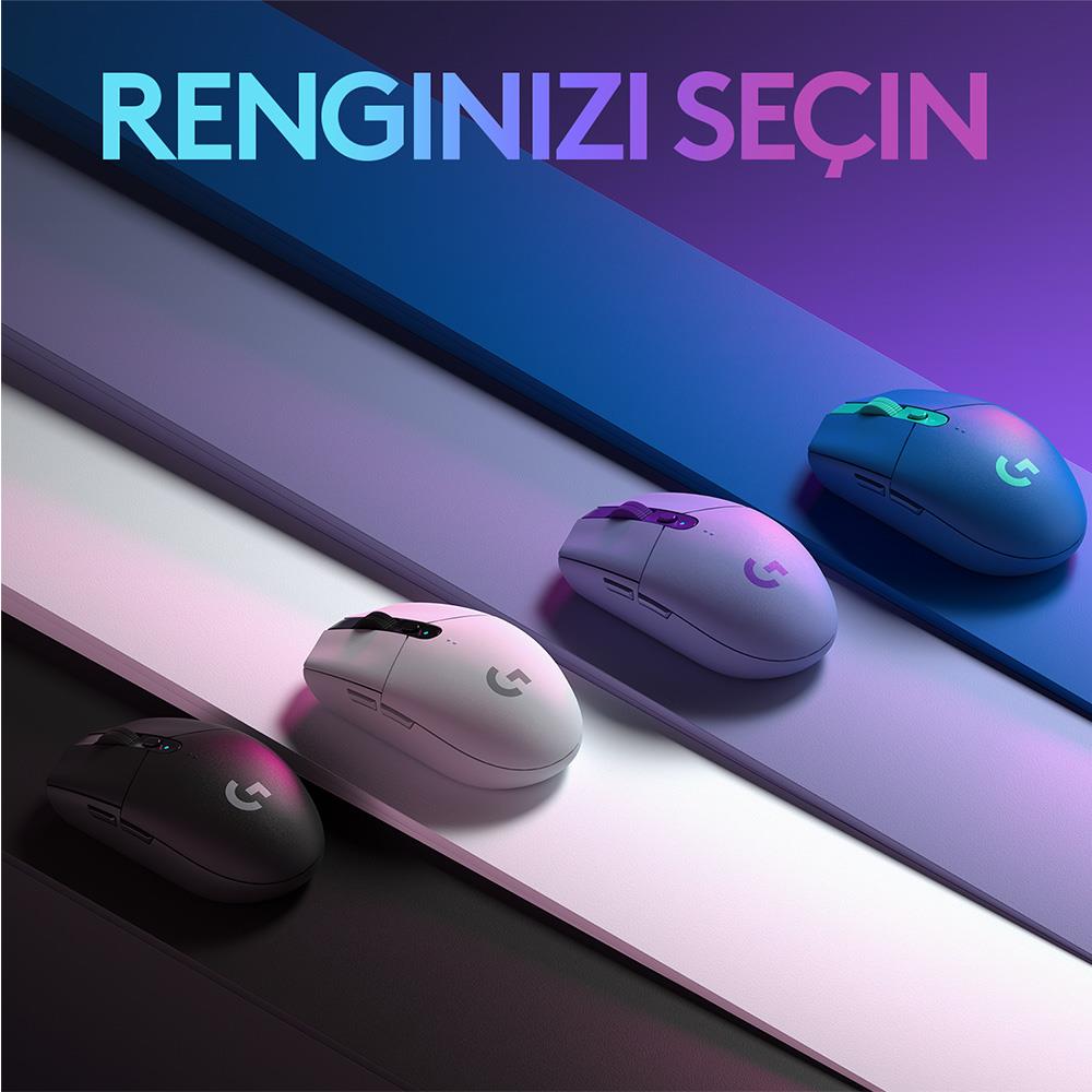 ✨LOGITECH G305 LIGHTSPEED 12000 DPI KABLOSUZ GAMING MOUSE-BEYAZ