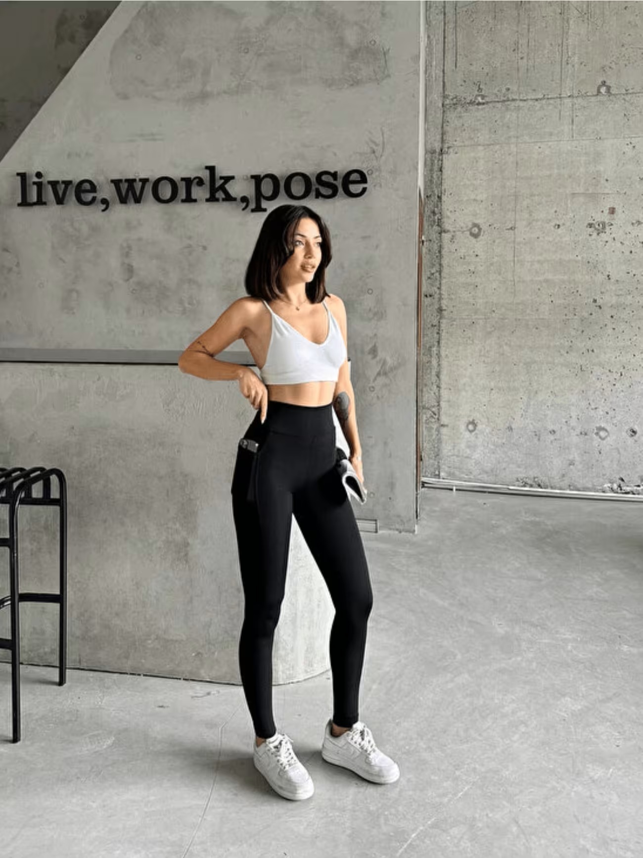 Yüksek Bel Cepli Spor Tayt Esnek Toparlayıcı Günlük ve Fitness Taytı