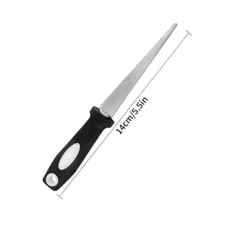 Bahçe Aletleri İçin Premium Elmas Kaplı Bileme Törpüsü - Verimli Taşlama İçin 2 Taraflı Düz ve Kavisli Tasarım - Uzun Ömürlü Performans İçin Dayanıklı Metal Yapı