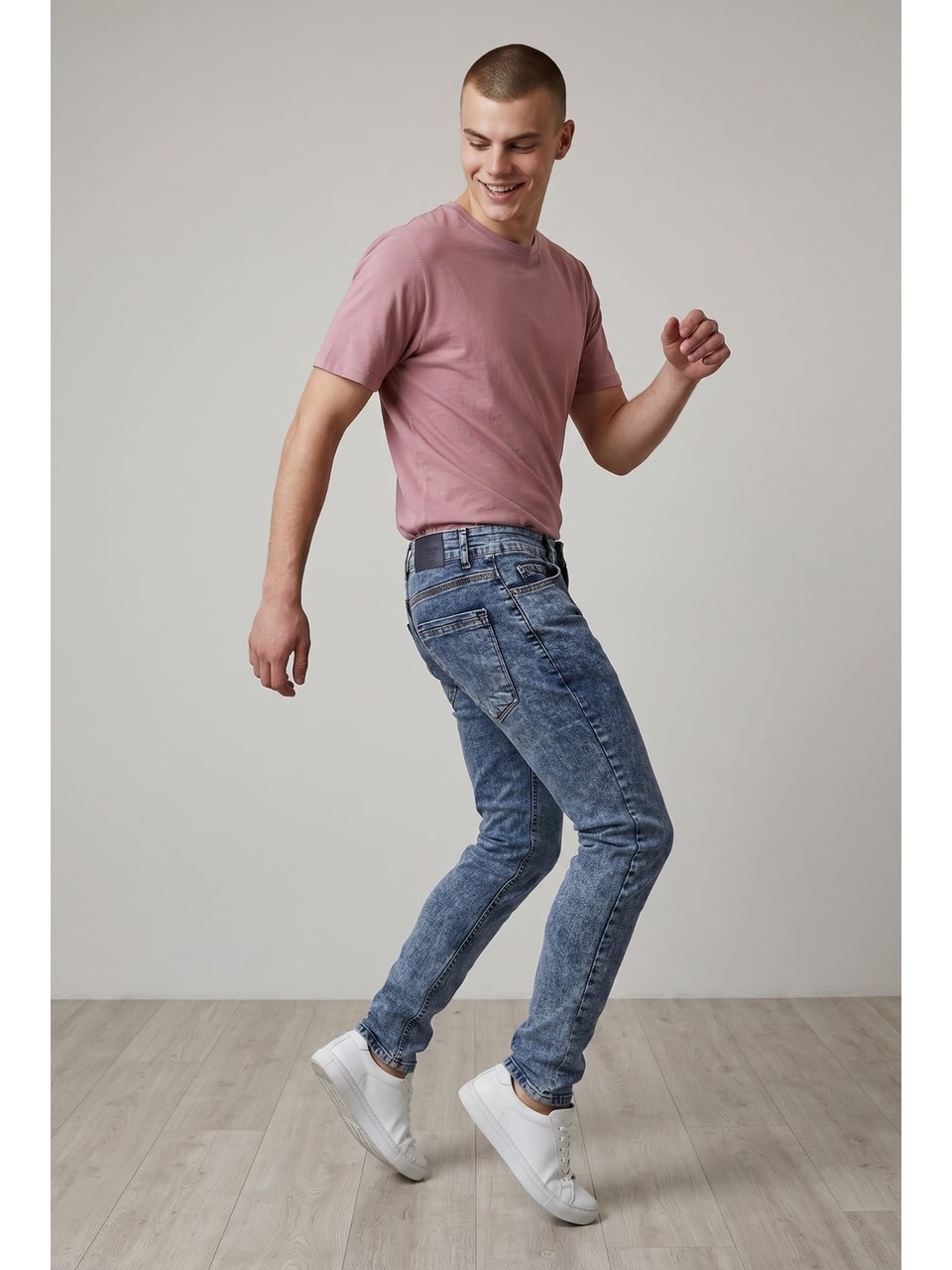 Kar Yıkamalı Erkek Denim PANTOLON