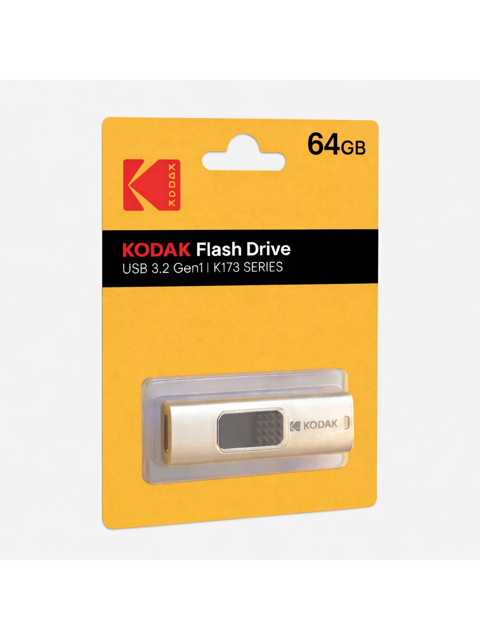 Kodak 64GB 3.2 Gen1 Elmas Desen Görünümlü Tak-Çalıştır USB Bellek (K173)