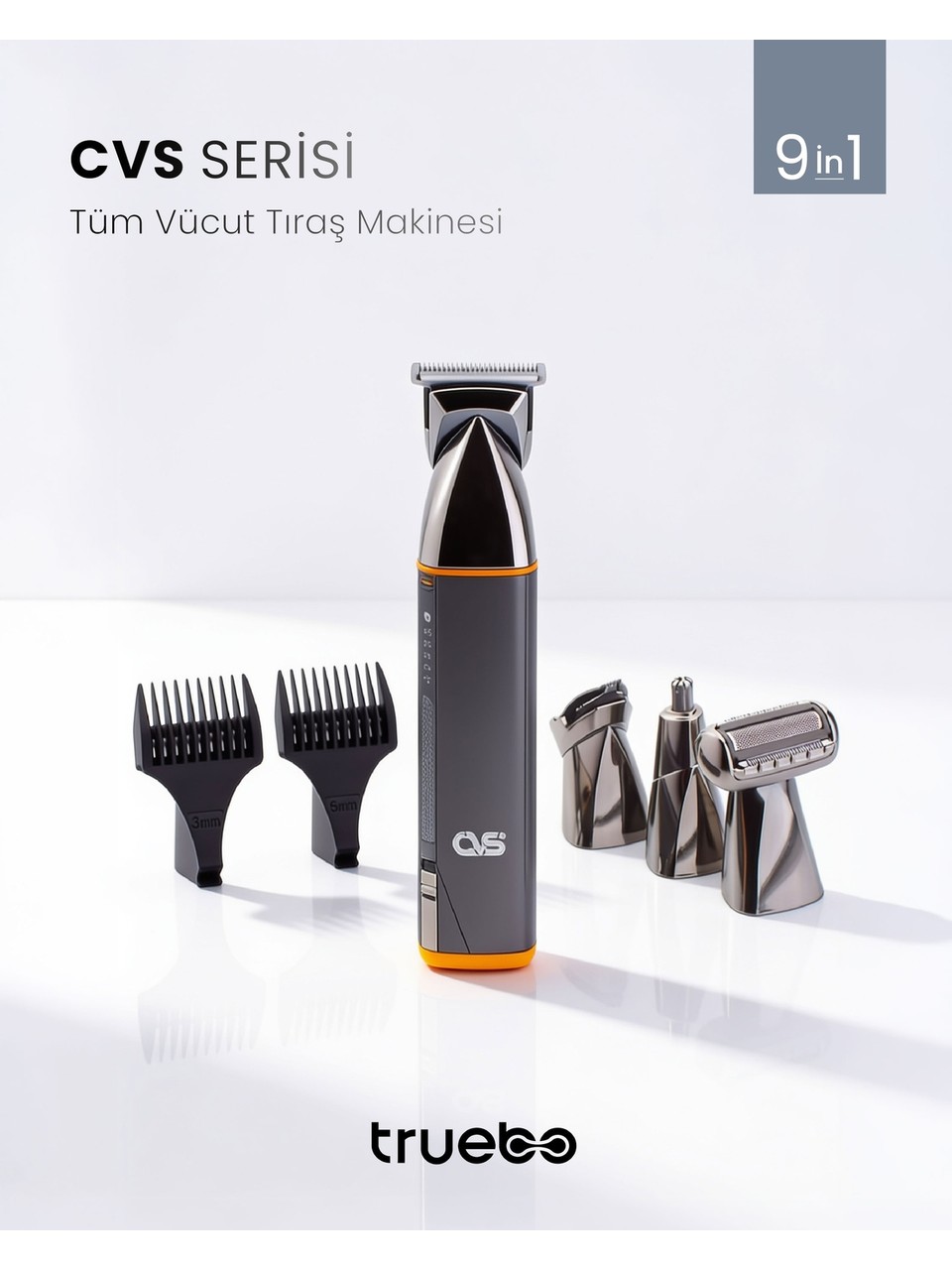 Truebo Cvs Serisi 9 In 1 Tüm Vücut Tıraş Makinesi