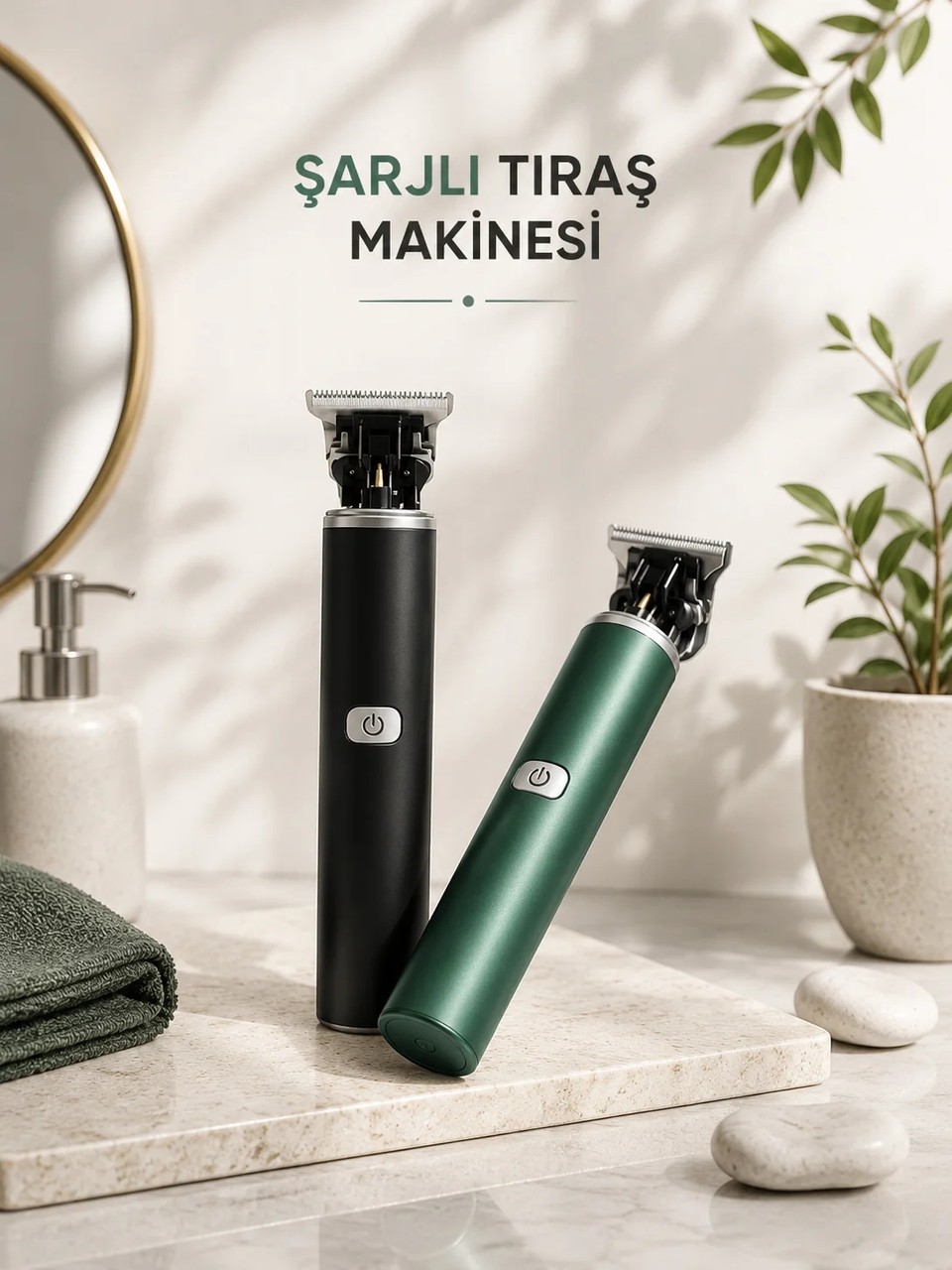 Kaia Life Tıraş Makinesi Profesyonel Suya Dayanıklı Paslanmaz Çelik Sine Kaydı Çizik Tıraş